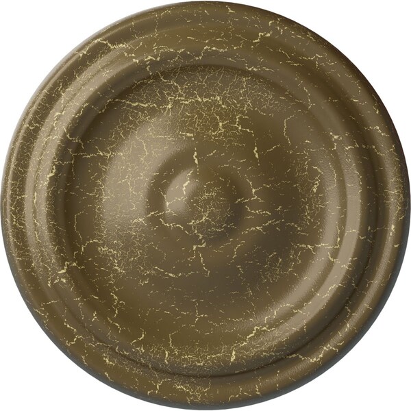 Ekena Millwork Maria Ceiling Medallion (Fits Canopies up to 1 3/4"), 9 5/8"OD x 1 1/8"P, Mississippi Mud Crackle CM09MAMMC - main